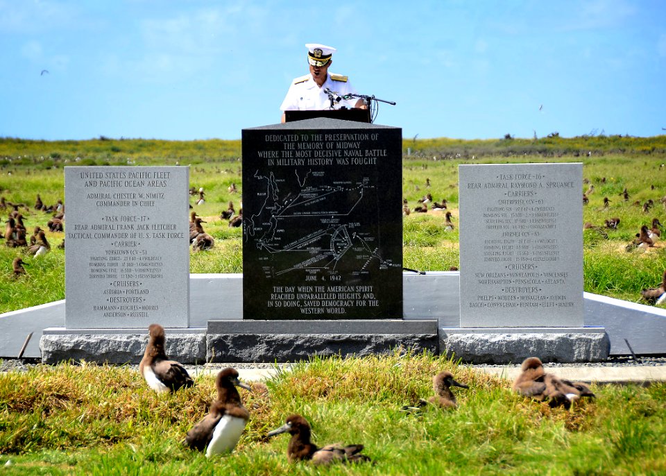 Flickr - Official U.S. Navy Imagery - The commander of the U.S. Pacific Fleet, speaks to more than 100 people, including American World War II veterans, during a ceremony commemorating the 70th anniversary of the Battle of Midway.