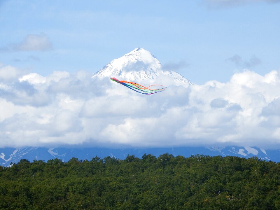 Flight height volcano