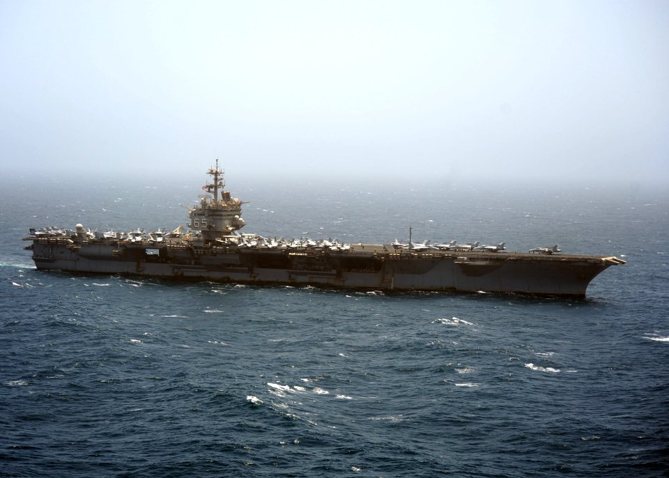 Flickr - Official U.S. Navy Imagery - The aircraft carrier USS Enterprise (CVN 65) transits the Arabian Sea.