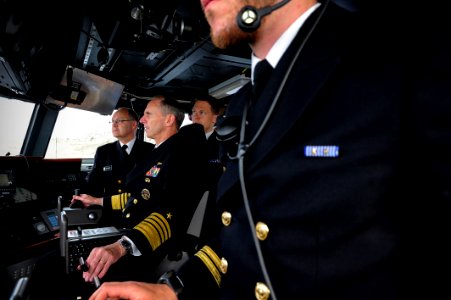 Flickr - Official U.S. Navy Imagery - The CNO pilots the Skjold-class coastal corvette HNoMS Skudd.