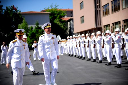 Flickr - Official U.S. Navy Imagery - The CNO smiles during a welcoming reception in his honor at the Turkish Naval Forces Command headquarters.