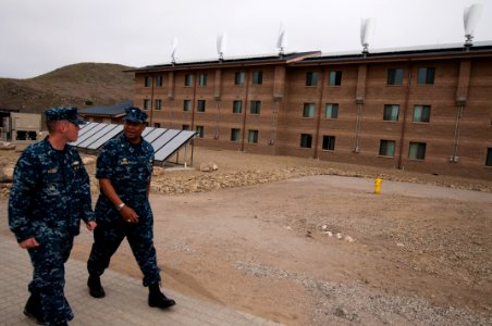 Flickr - Official U.S. Navy Imagery - The CO of Naval Base Coronado tours the new bachelor enlisted quarters.