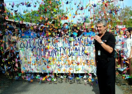 Flickr - Official U.S. Navy Imagery - The Master of ceremonies start the seventh annual Walk Out of Darkness.