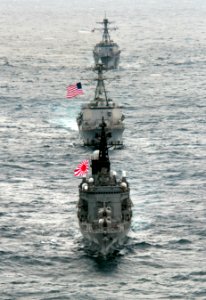 Flickr - Official U.S. Navy Imagery - US ships join a destroyer from Japan during a passing exercise. (2)