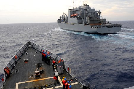 Flickr - Official U.S. Navy Imagery - USNS Sacagawea replenishes USS Underwood.