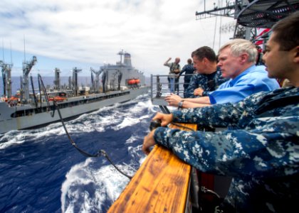 Flickr - Official U.S. Navy Imagery - The SECNAV embarks aboard USS Princeton.