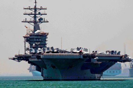 Flickr - Official U.S. Navy Imagery - USS Dwight D. Eisenhower (CVN 69) transits the Suez Canal.
