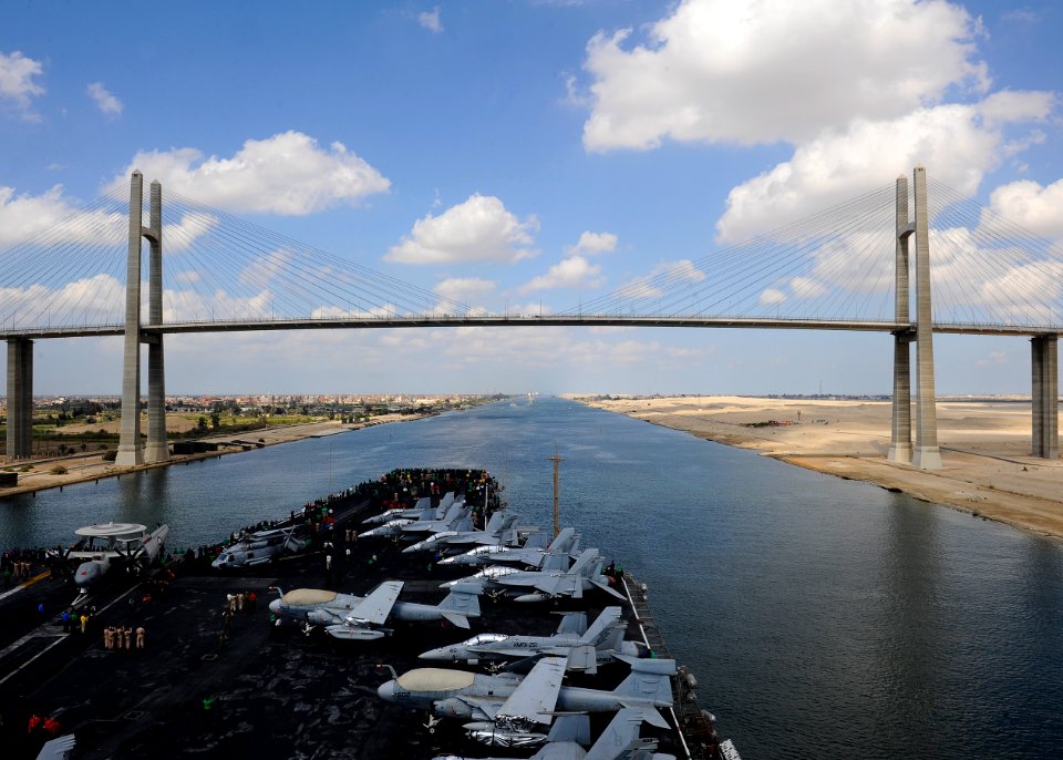 Flickr - Official U.S. Navy Imagery - USS Enterprise transits the Suez Canal.