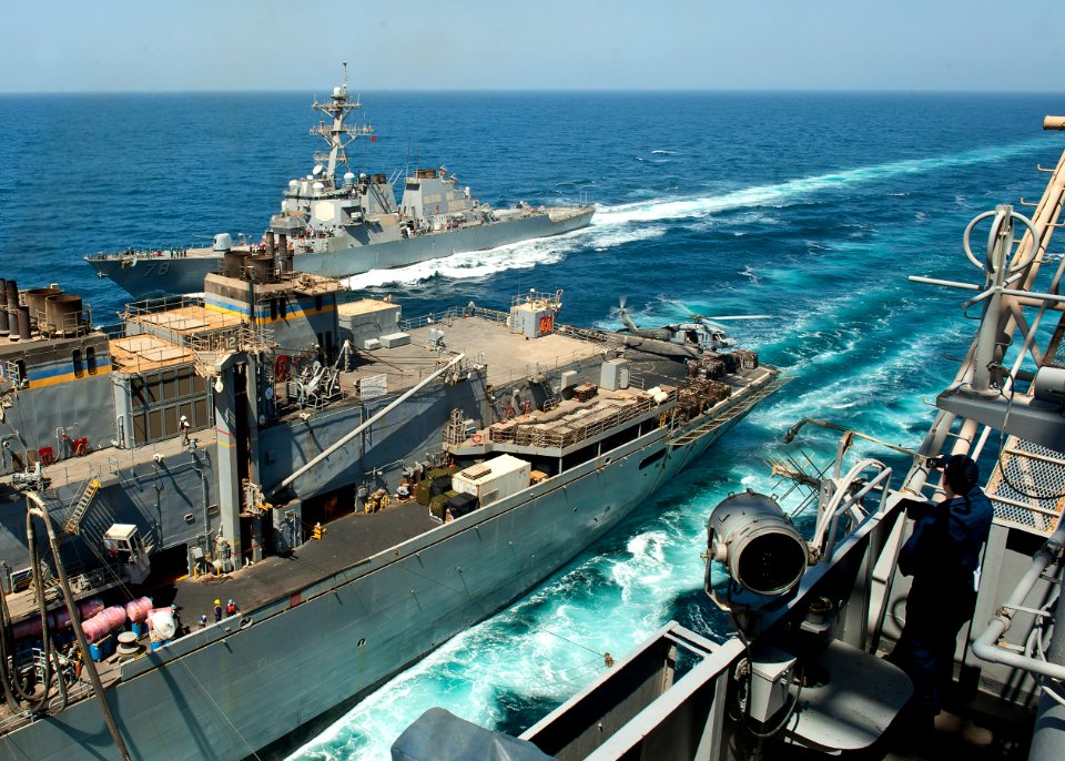 Flickr - Official U.S. Navy Imagery - USNS Supply replenishes USS Porter and USS Enterprise.