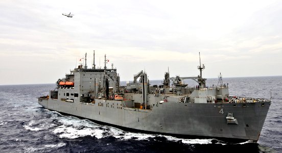 Flickr - Official U.S. Navy Imagery - USNS Richard E. Byrd comes alongside USNS Mercy during a replenishment at sea.