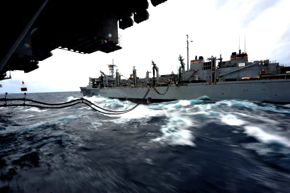 Flickr - Official U.S. Navy Imagery - USNS Rainier (T-AOE 7) is underway with USS John C. Stennis (CVN 74)