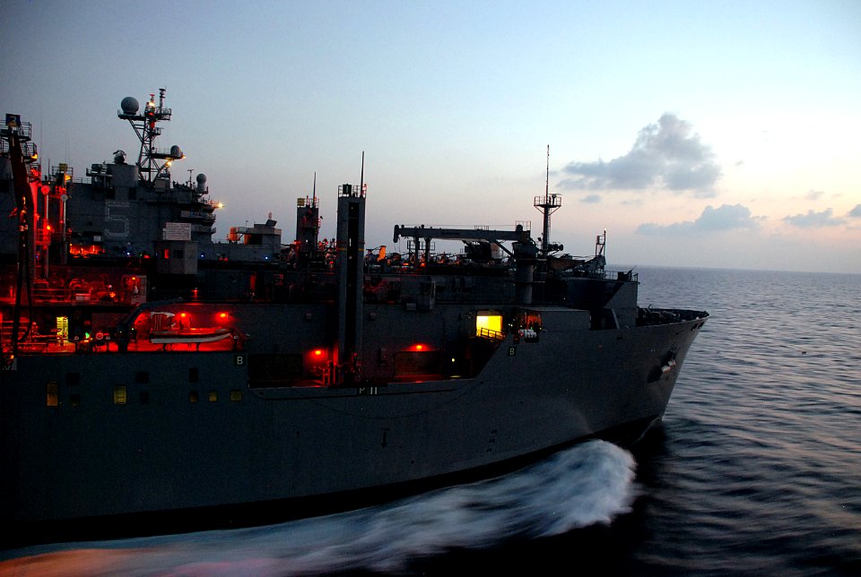 Flickr - Official U.S. Navy Imagery - USNS Washington Chambers performs an underway replenishment.