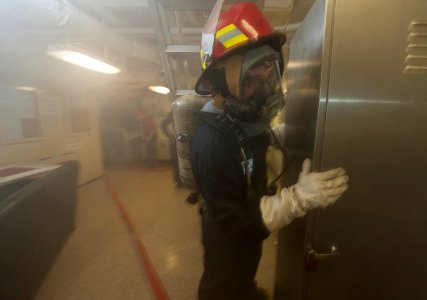 Flickr - Official U.S. Navy Imagery - USS Carl Vinson conducts a general quarters drill. (1)