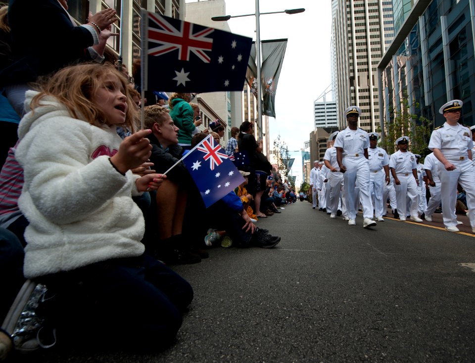 Flickr - Official U.S. Navy Imagery - USS Carl Vinson Sailors march in the ANZAC Day parade.