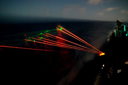 Flickr - Official U.S. Navy Imagery - USS Green Bay conducts a live-fire exercise.