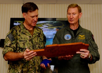 Flickr - Official U.S. Navy Imagery - VCNO receives a plaque. photo