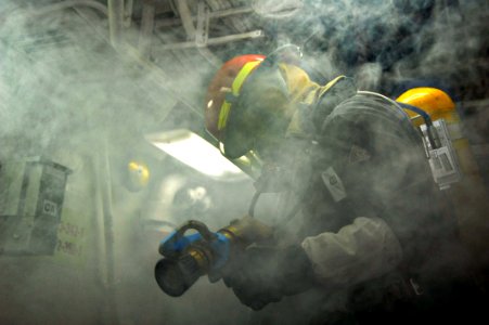 Flickr - Official U.S. Navy Imagery - USS McCampbell conducts damage control training.