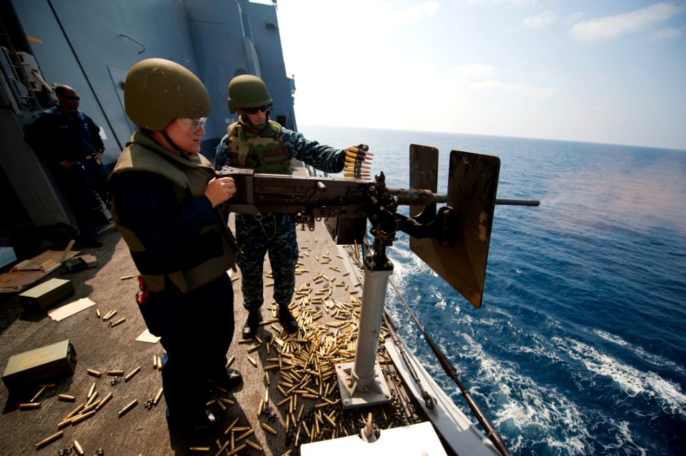 Flickr - Official U.S. Navy Imagery - USS New Orleans conducts a live-fire exercise.
