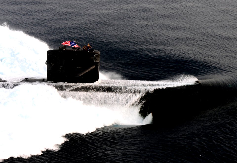 Flickr - Official U.S. Navy Imagery - USS Pittsburgh transits the Arabian Sea. (2)
