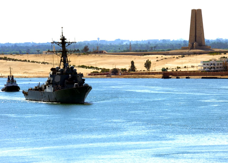 Flickr - Official U.S. Navy Imagery - USS Porter in the Suez Canal.