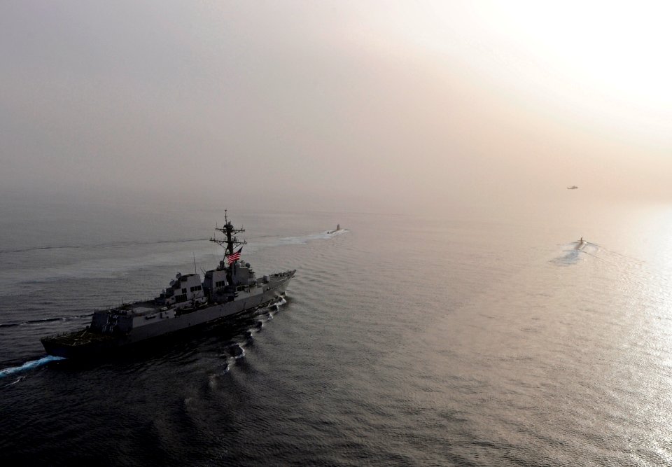 Flickr - Official U.S. Navy Imagery - USS Sterett transits the Arabian Sea.