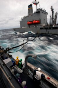 Flickr - Official U.S. Navy Imagery - USS Stockdale refuels with USNS Henry J. Kaiser.