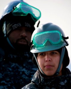 Flickr - Official U.S. Navy Imagery - USS Stockdale Sailors prepare to depart Republic of Korea.