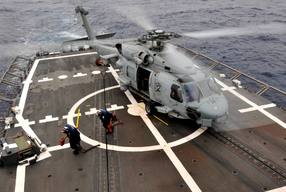 Flickr - Official U.S. Navy Imagery - USS Underwood conducts flight operations.