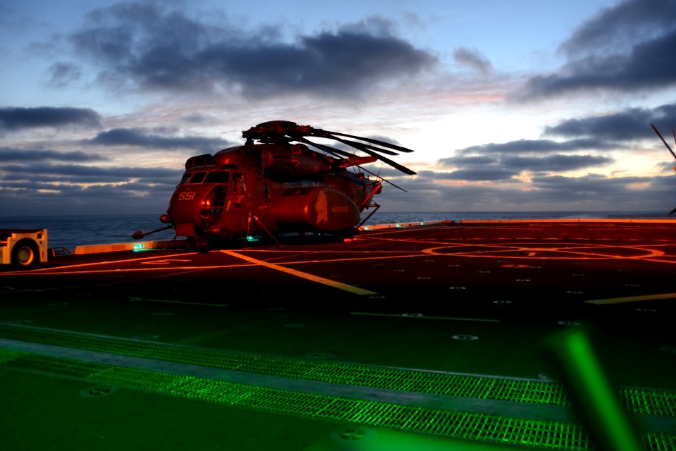 Flight deck, USS Anchorage (LPD 23) 140713-N-DI719-050