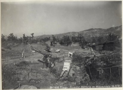 Flieger-Abwehr-Batterie im Wippachtale 26.11.17. (BildID 15610379)