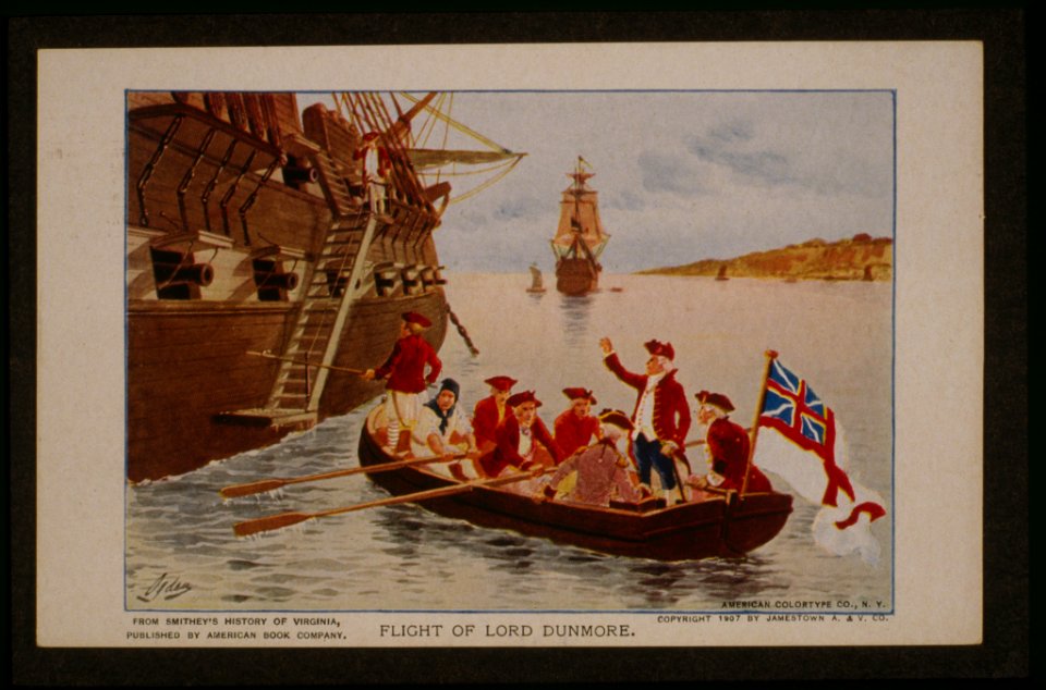 Flight of Lord Dunmore - Ogden; American Colortype Co., N.Y. LCCN2002719457