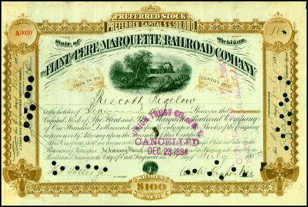 Flint and Pere Marquette RR 1882