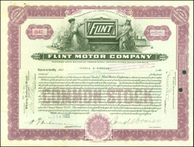 Flint Motor Company 1923
