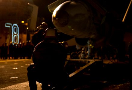 Flight Deck Drills (Night OPs) 161115-N-ZE240-0143