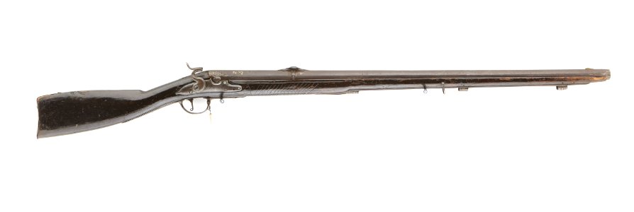 Flintlåsbössa ändrad till slaglås - Livrustkammaren - 96873