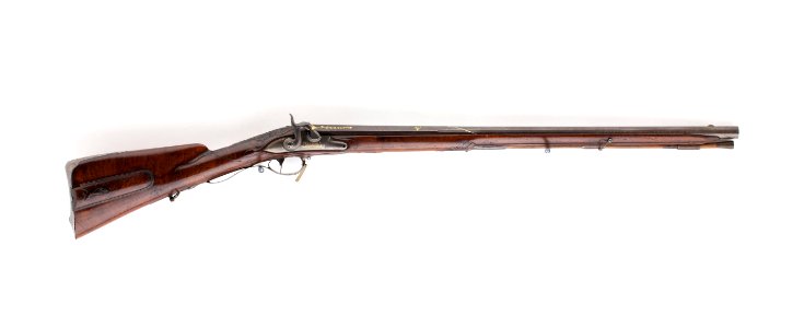 Flintlåsbössa ändrad till slaglås, 1775 cirka - Livrustkammaren - 96525