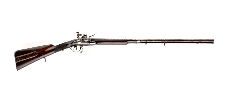 Flintlåsdubbelbössa, Johann Reichardt, Stockholm ca 1770-1780 - Livrustkammaren - 96462