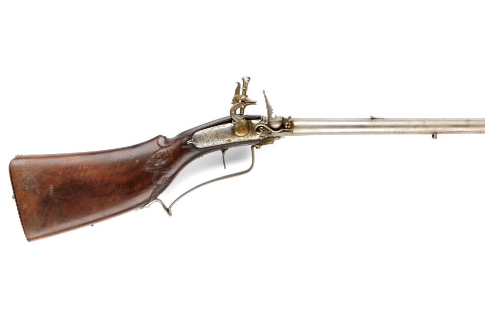 Flintlåsbössa, räfflad, 1600-tal - Skoklosters slott - 90933