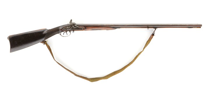 Flintlåsdubbelbössa, ändrad till slaglås - Livrustkammaren - 96986