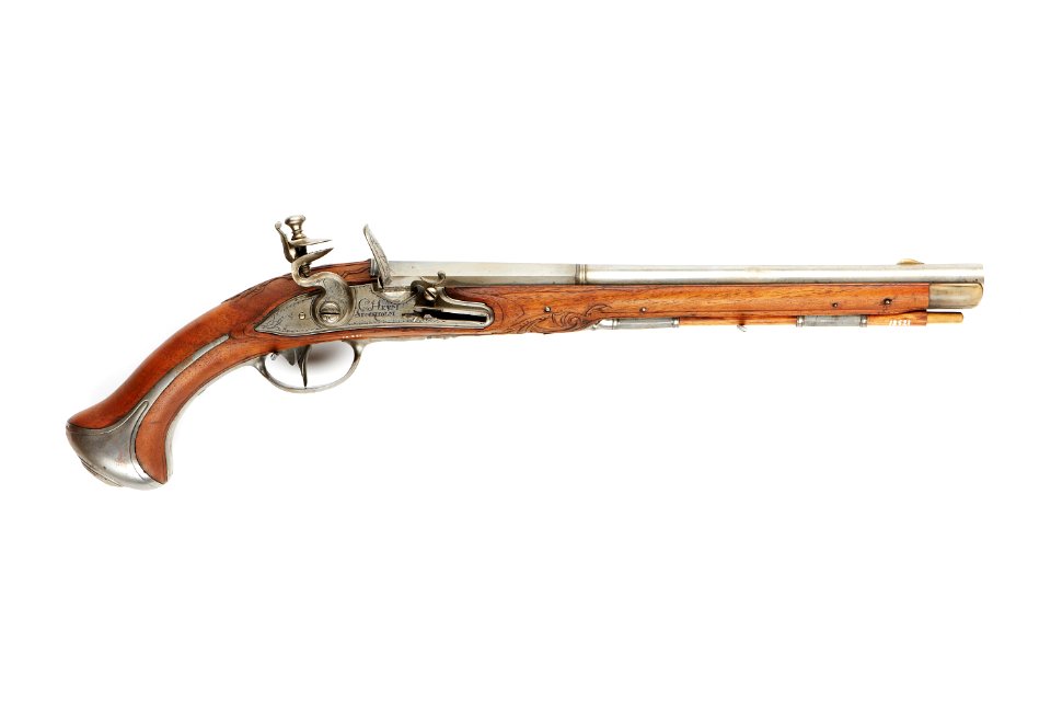Flintlåspistol, 1730-1746 - Skoklosters slott - 90678