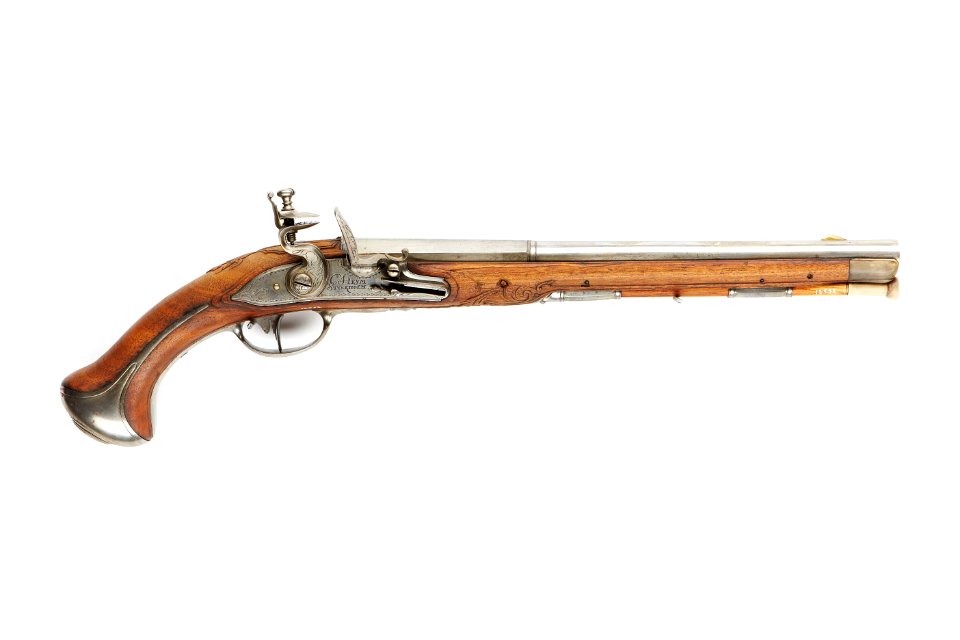 Flintlåspistol, 1730-1746 - Skoklosters slott - 90679