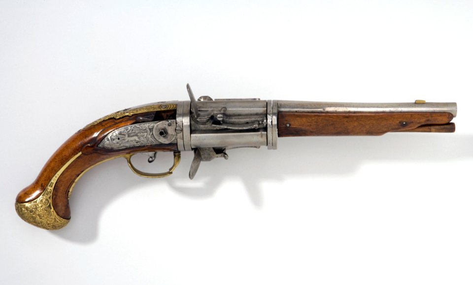 Flintlåsrevolver - Livrustkammaren - 22537