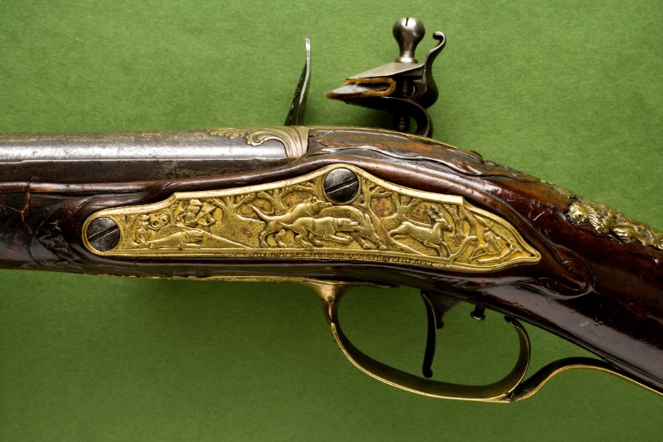 Flintlåsstudsare, Mathias Conrad Pistor, Kassel ca. 1720 - Livrustkammaren - 86126