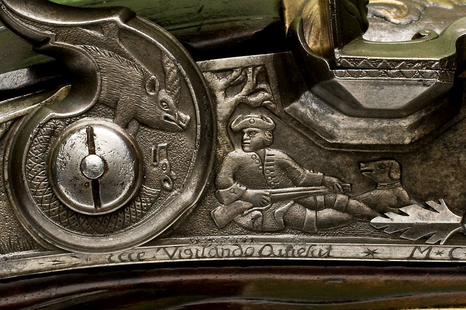 Flintlåsstudsare, Mathias Conrad Pistor, Kassel ca. 1720 - Livrustkammaren - 87447