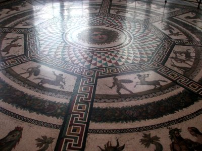Floor mosaic in a Roman style 01