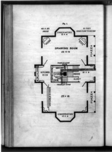 Floor plan of first floor of home LCCN2006682529