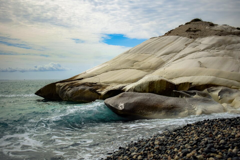 Rock white landscape