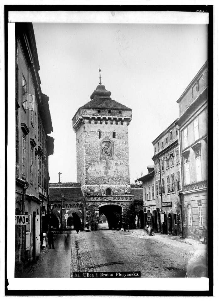 Flower gate at Cracow, Glacia, Austria; Miss Stone LCCN2016820966