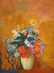 Flowers in a Vase by Odilon Redon, 1905, Cleveland Museum of Art photo