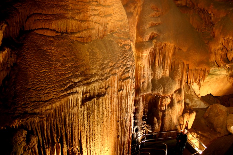 Flowstone in Mammoth Cave, KY
